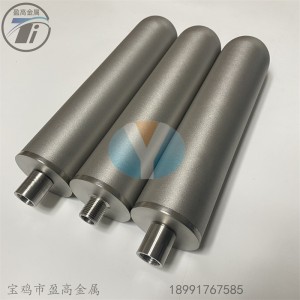 外表光滑無脫粉鈦粉末燒結濾芯 鈦棒