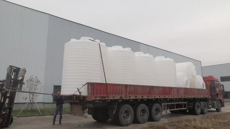 湖北黃岡10噸黑色電解清洗液儲罐?20噸電解液專用儲罐可定制-- 湖北華昇塑業有限公司